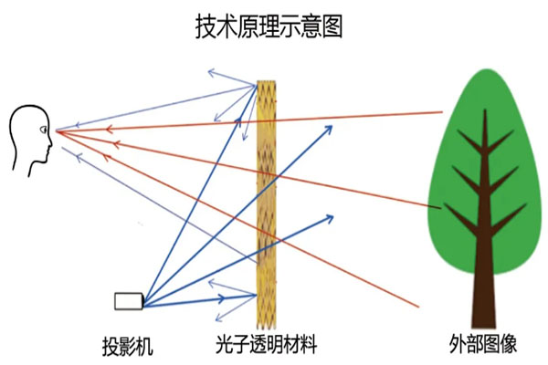 光子芯片透明屏技术原理图 光子芯片透明屏技术原理图